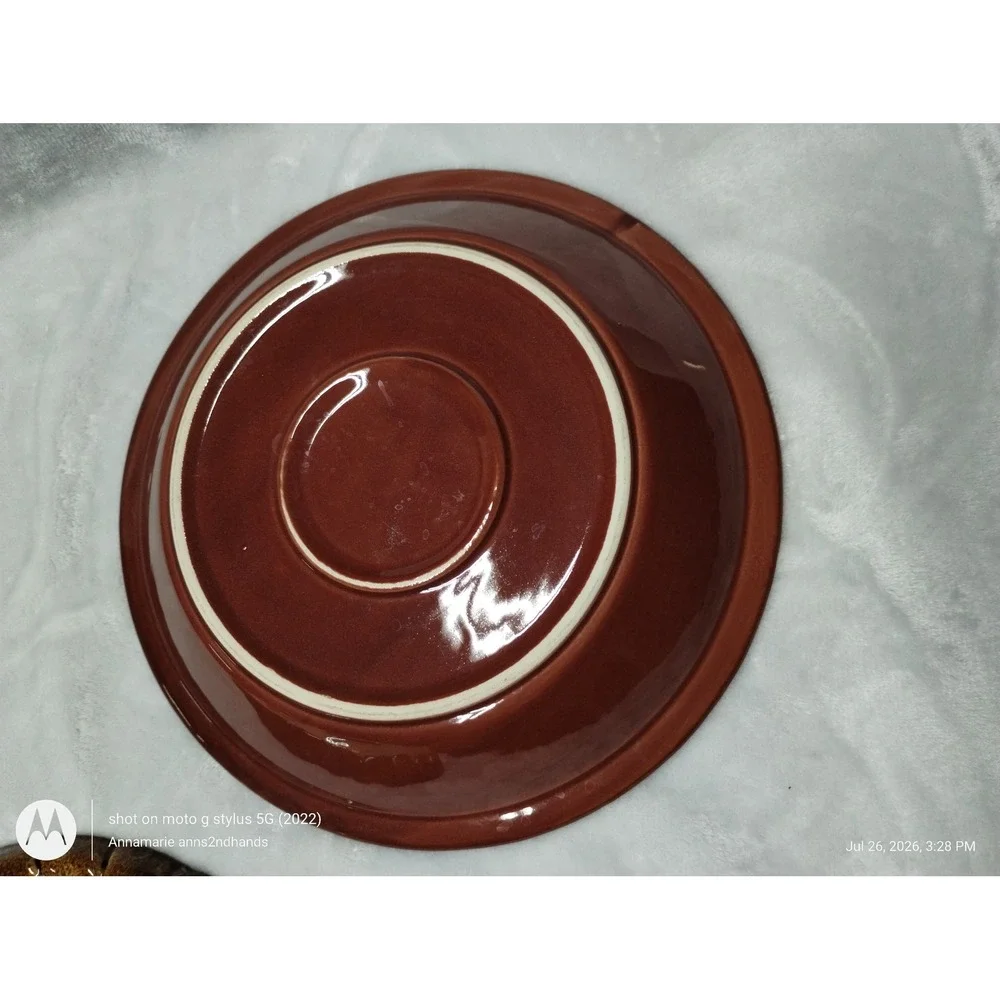 Farmhouse Apple Pie Baker Covered Ceramic Pie Plate Portugal Style 2-piece Set